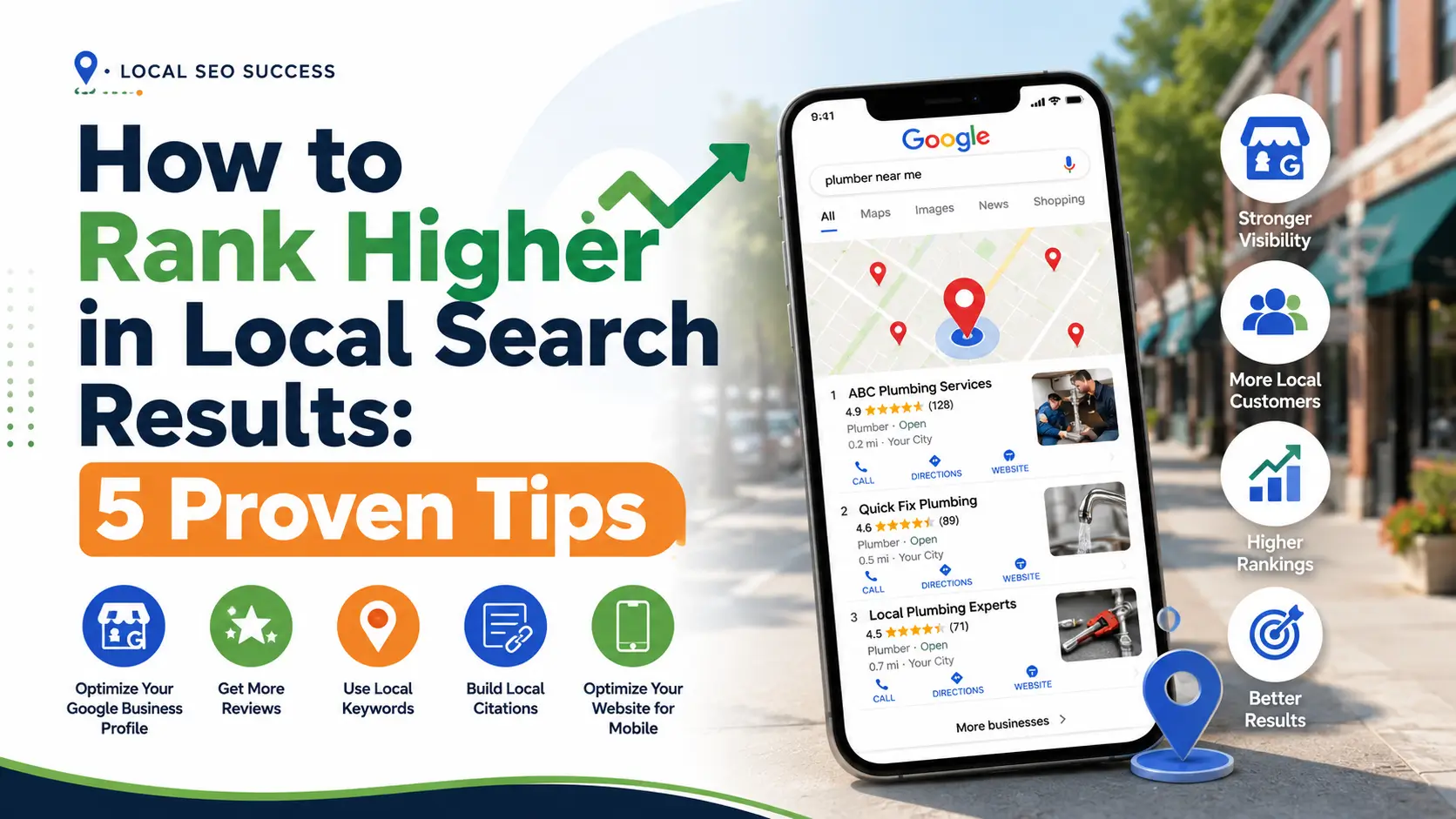 How to Rank Higher in Local Search Results: 5 Proven Tips